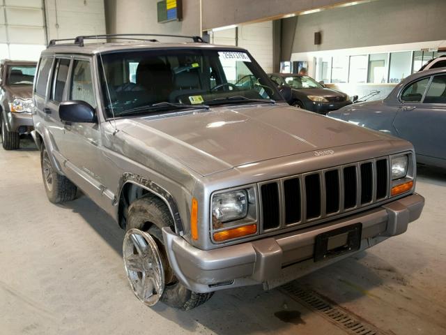 1J4FF58SXYL168728 - 2000 JEEP CHEROKEE C SILVER photo 1