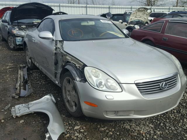 JTHFN48Y020001857 - 2002 LEXUS SC 430 SILVER photo 1