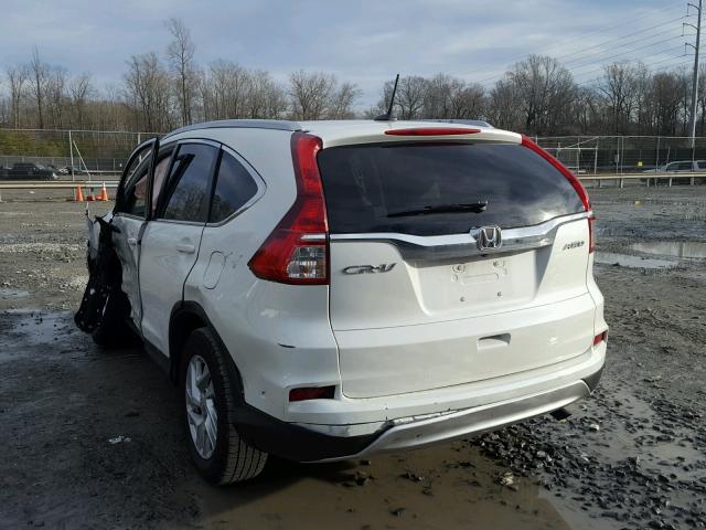 5J6RM4H79GL037460 - 2016 HONDA CR-V EXL WHITE photo 3