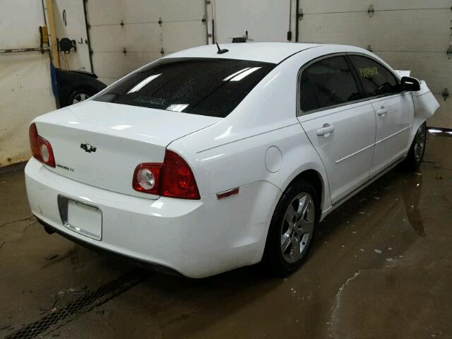 1G1ZC5EB0A4134368 - 2010 CHEVROLET MALIBU 1LT WHITE photo 4