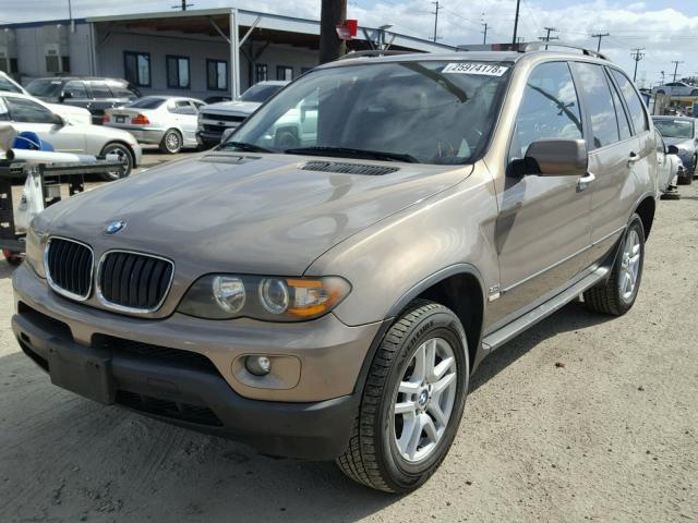 5UXFA13544LU41329 - 2004 BMW X5 3.0I BROWN photo 2