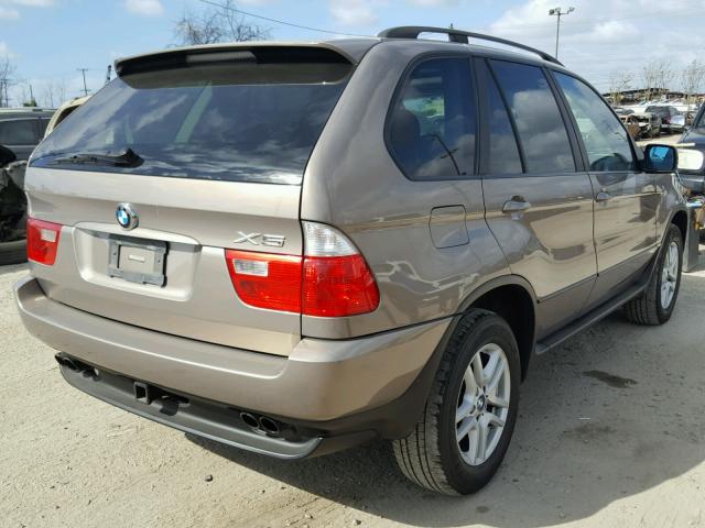 5UXFA13544LU41329 - 2004 BMW X5 3.0I BROWN photo 4