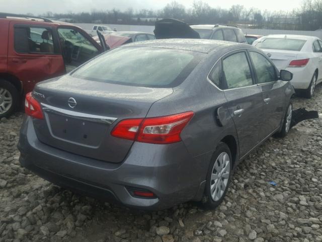 3N1AB7AP0HY285726 - 2017 NISSAN SENTRA S GRAY photo 4