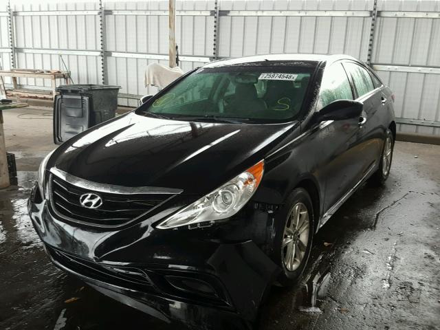 5NPEB4AC6DH675974 - 2013 HYUNDAI SONATA GLS BLACK photo 2