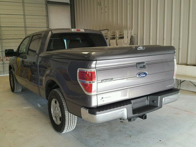 1FTFW1CF3CKD13163 - 2012 FORD F150 SUPER GRAY photo 3