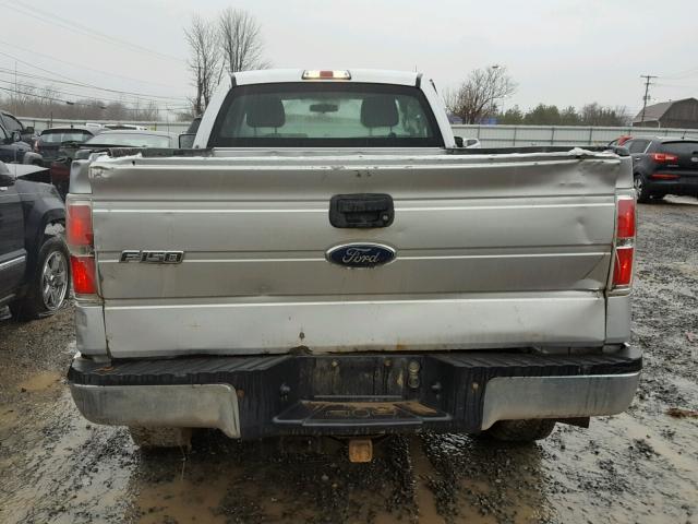 1FTNF1E8XAKE34084 - 2010 FORD F150 SILVER photo 6