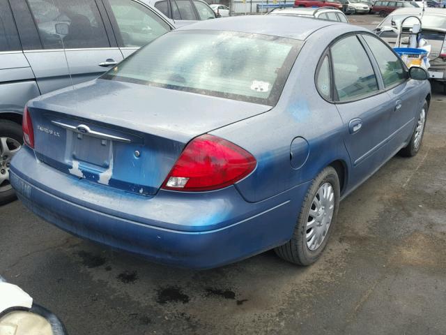 1FAFP5226YG166792 - 2000 FORD TAURUS LX BLUE photo 4