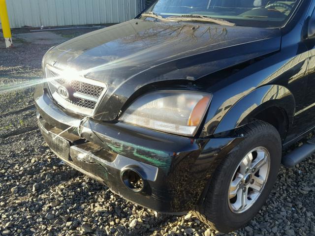 KNDJD733255343121 - 2005 KIA SORENTO EX BLACK photo 9