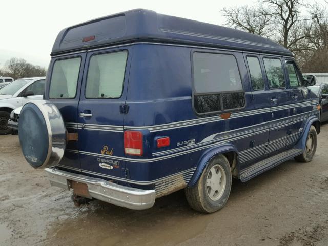 1GBEG25K8SF140440 - 1995 CHEVROLET G20 BLUE photo 4