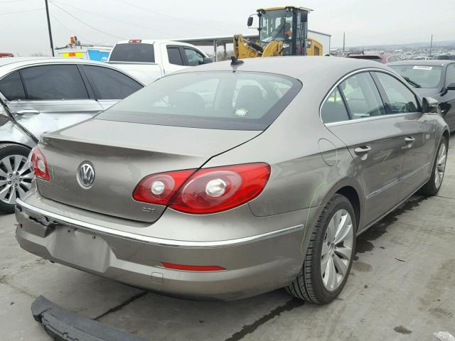 WVWMN7AN8CE516863 - 2012 VOLKSWAGEN CC SPORT TAN photo 4