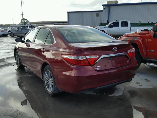 4T1BF1FK5HU672402 - 2017 TOYOTA CAMRY LE MAROON photo 3