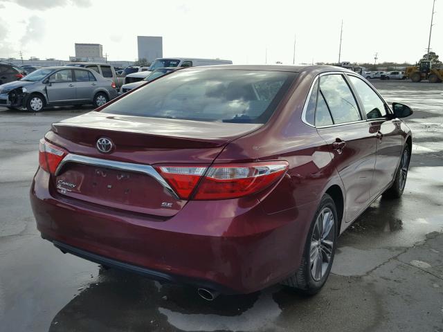 4T1BF1FK5HU672402 - 2017 TOYOTA CAMRY LE MAROON photo 4