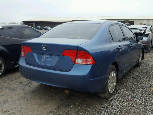 1HGFA16286L075916 - 2006 HONDA CIVIC DX BLUE photo 4