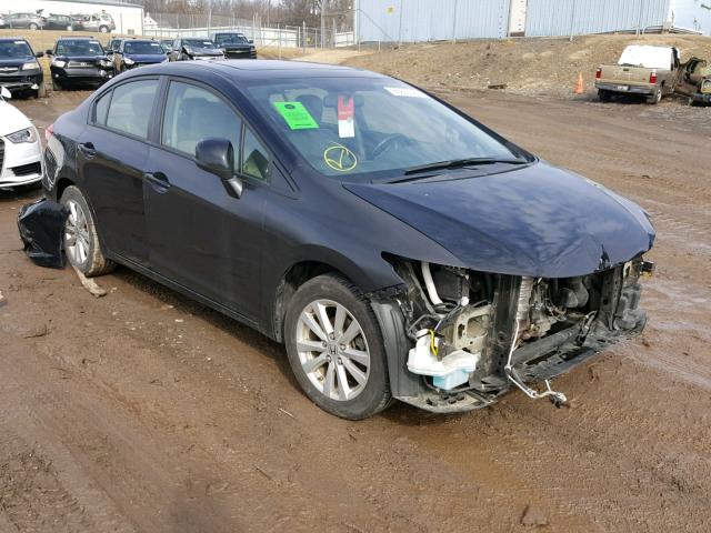 19XFB2F99CE316756 - 2012 HONDA CIVIC EXL BLACK photo 1