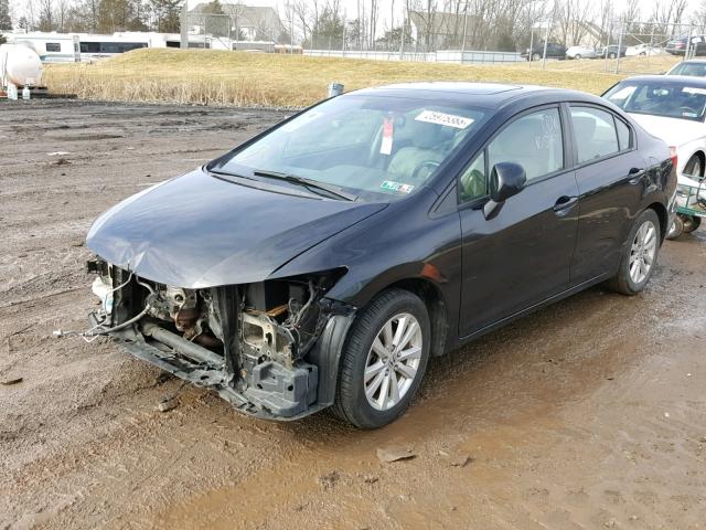 19XFB2F99CE316756 - 2012 HONDA CIVIC EXL 黑色 照片 2