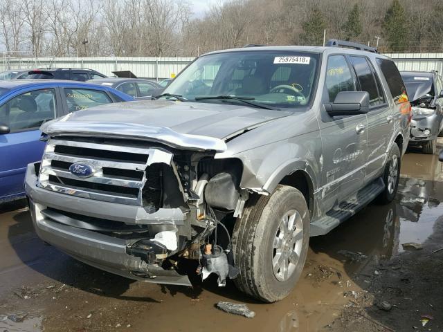 1FMFU16508LA81319 - 2008 FORD EXPEDITION SILVER photo 2