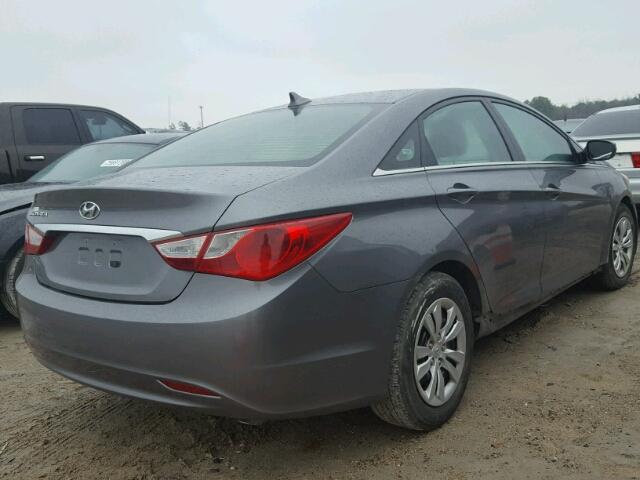 5NPEB4AC1BH226232 - 2011 HYUNDAI SONATA GLS GRAY photo 4