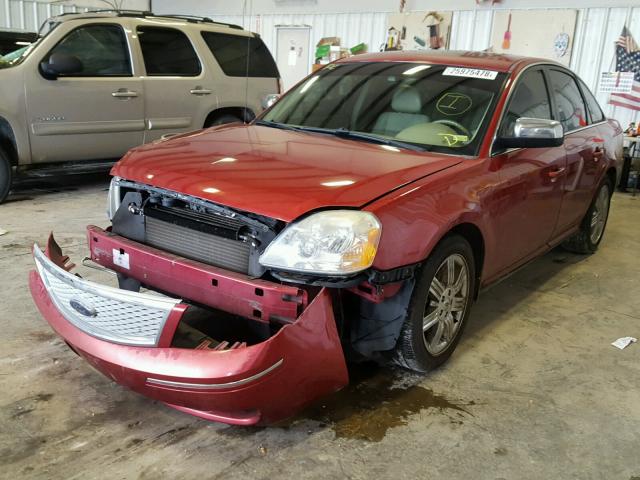 1FAHP25146G175577 - 2006 FORD FIVE HUNDR BURGUNDY photo 2