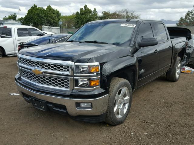 3GCPCREC1FG330750 - 2015 CHEVROLET SILVERADO BLACK photo 2