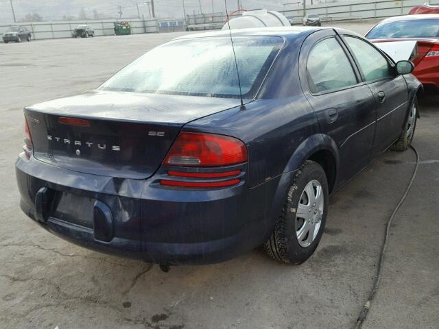 1B3EL36XX3N586928 - 2003 DODGE STRATUS SE BLUE photo 4