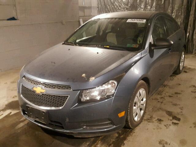 1G1PC5SH5C7342778 - 2012 CHEVROLET CRUZE LS BLUE photo 2