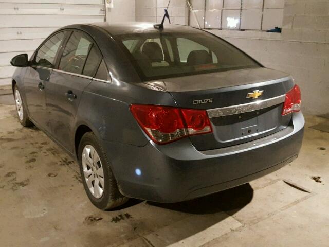 1G1PC5SH5C7342778 - 2012 CHEVROLET CRUZE LS BLUE photo 3