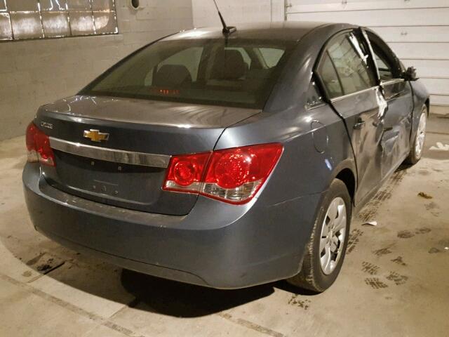 1G1PC5SH5C7342778 - 2012 CHEVROLET CRUZE LS BLUE photo 4