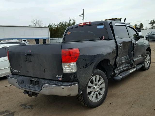 5TFHY5F14BX209633 - 2011 TOYOTA TUNDRA CRE BLACK photo 4