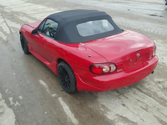 JM1NB353610214285 - 2001 MAZDA MX-5 MIATA RED photo 3