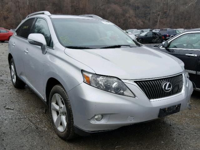 2T2BK1BA7AC025561 - 2010 LEXUS RX 350 SILVER photo 1