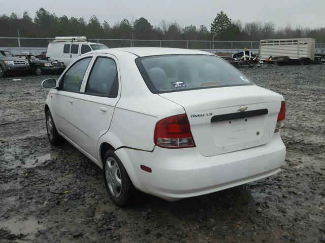 KL1TJ52624B258580 - 2004 CHEVROLET AVEO LS WHITE photo 3