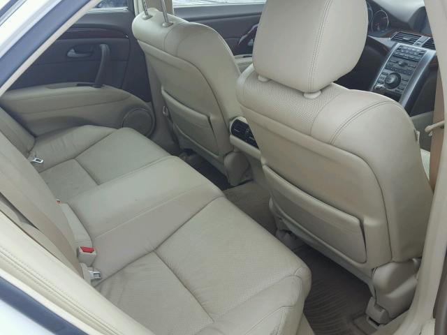 JH4KB2F62AC000851 - 2010 ACURA RL CREAM photo 6