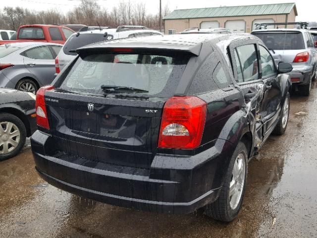 1B3HB48B97D147402 - 2007 DODGE CALIBER SX BLACK photo 4