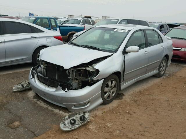 1NXBR32E36Z737814 - 2006 TOYOTA COROLLA SILVER photo 2