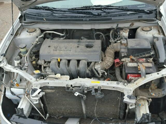 1NXBR32E36Z737814 - 2006 TOYOTA COROLLA SILVER photo 7