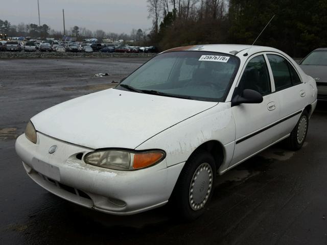 1MELM10P9VW623866 - 1997 MERCURY TRACER GS WHITE photo 2