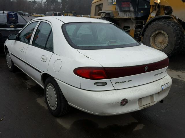 1MELM10P9VW623866 - 1997 MERCURY TRACER GS WHITE photo 3