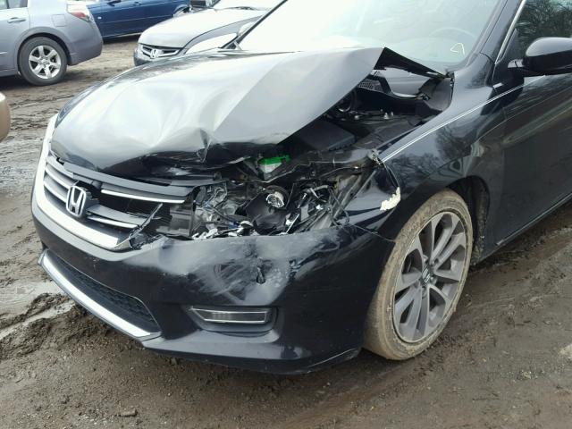 1HGCR2F51DA000298 - 2013 HONDA ACCORD SPO BLACK photo 9