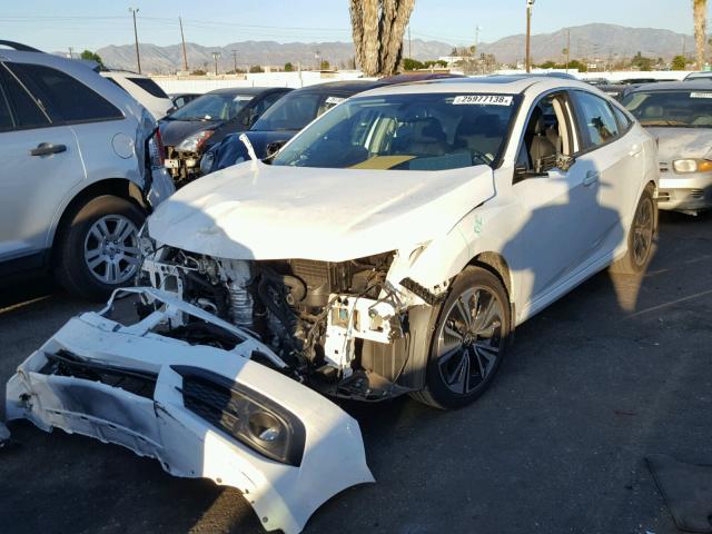 2HGFC1F77HH655356 - 2017 HONDA CIVIC EXL WHITE photo 2