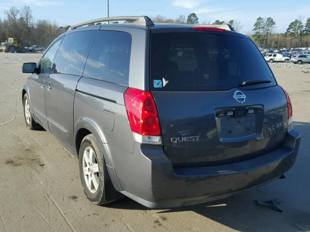 5N1BV28U14N356426 - 2004 NISSAN QUEST S BLUE photo 3