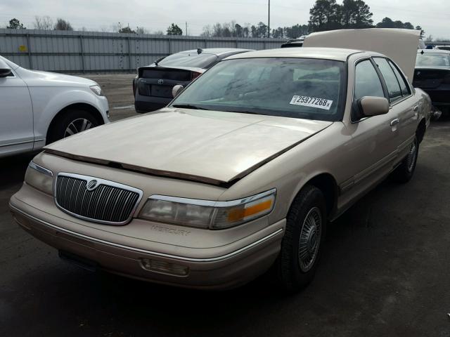 2MELM74W0VX631637 - 1997 MERCURY GRAND MARQ GOLD photo 2