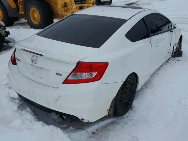 2HGFG4A5XCH100759 - 2012 HONDA CIVIC SI WHITE photo 4