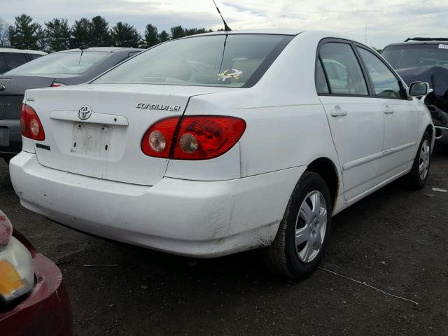 JTDBR32E052052443 - 2005 TOYOTA COROLLA CE WHITE photo 4