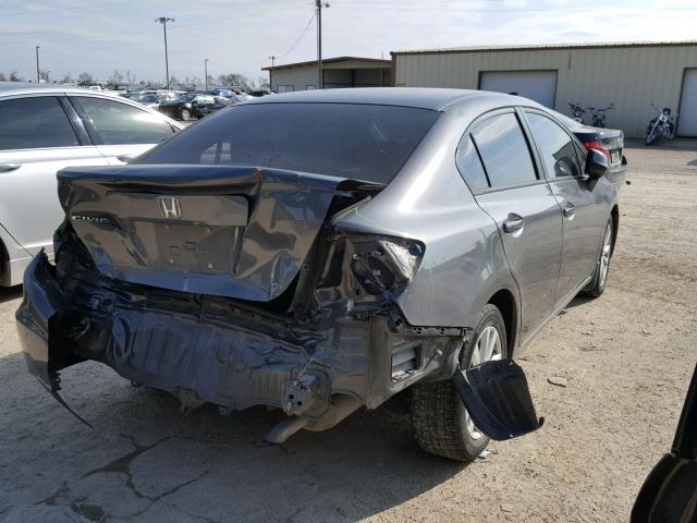 2HGFB2F83CH610523 - 2012 HONDA CIVIC EX GRAY photo 4