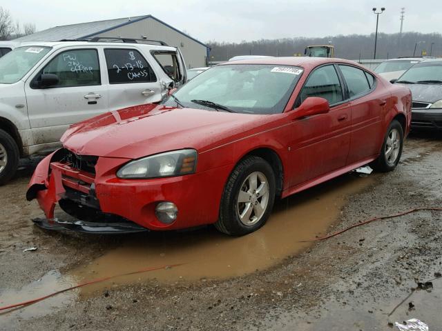 2G2WP552671200624 - 2007 PONTIAC GRAND PRIX RED photo 2