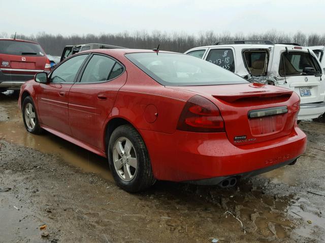 2G2WP552671200624 - 2007 PONTIAC GRAND PRIX RED photo 3