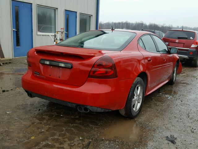 2G2WP552671200624 - 2007 PONTIAC GRAND PRIX RED photo 4