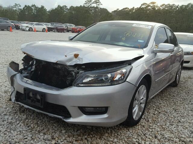 1HGCR2F83EA170884 - 2014 HONDA ACCORD EXL SILVER photo 2