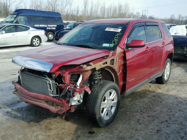 2GKALMEKXD6365431 - 2013 GMC TERRAIN SL RED photo 2