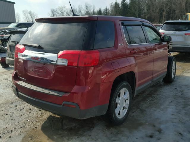 2GKALMEKXD6365431 - 2013 GMC TERRAIN SL RED photo 4